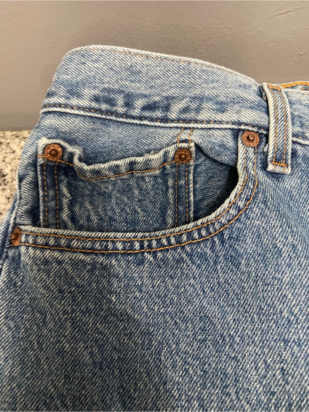 LEVI’S Mens 501 Original Fit 1990s Denim Straight Leg Button Fly Jeans W42 L30 - Picture 10 of 17